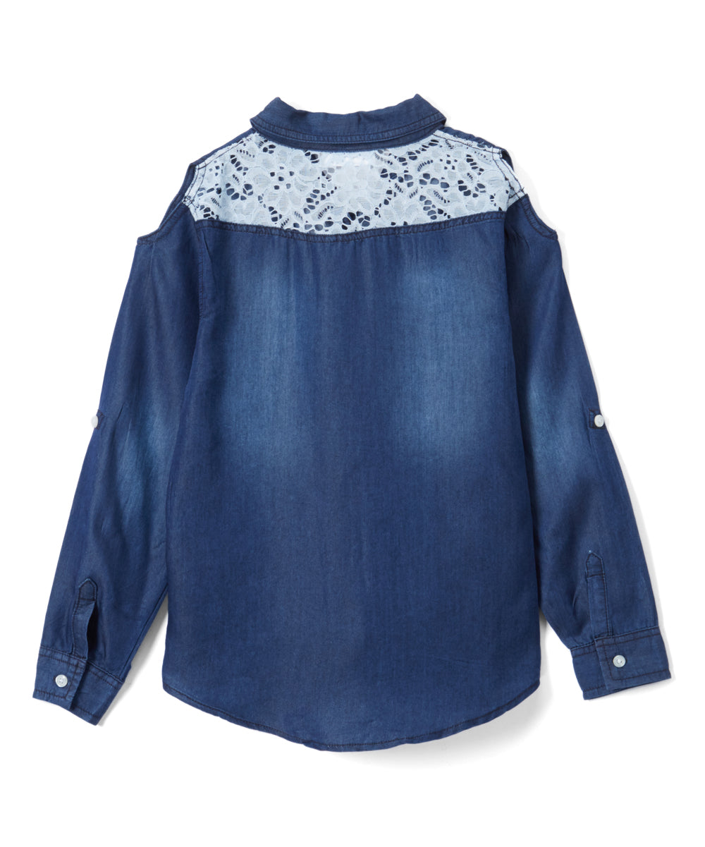 Girls Long Sleeve Top - Flower