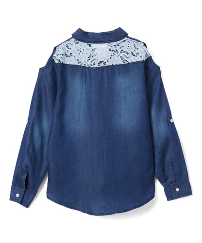Girls Long Sleeve Top - Flower