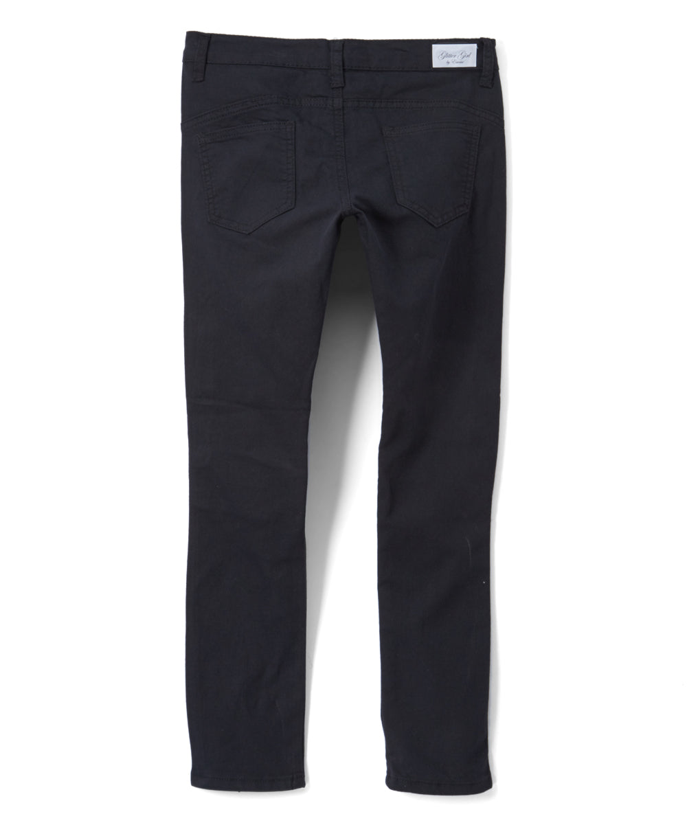 Girls Moto Zip Up Pant- Flower