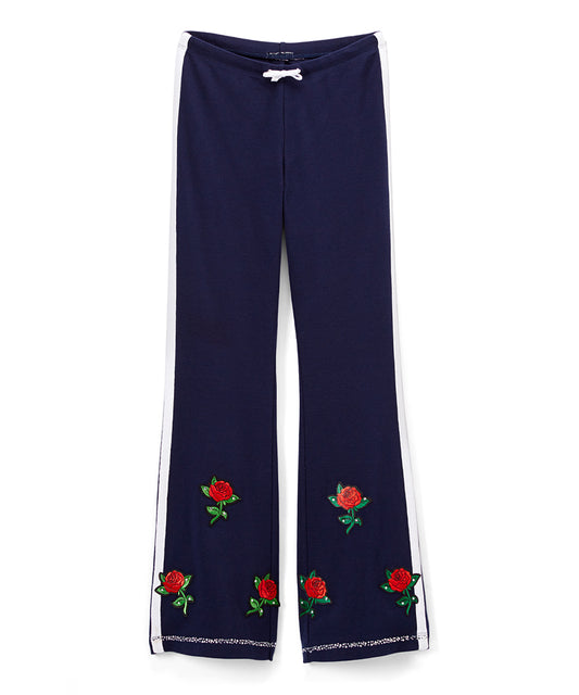 Girls Drawstring Pant - Rosebuds By Glitter Girl