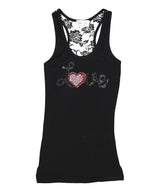 Girls Sleeveless Top  Lace back - Love