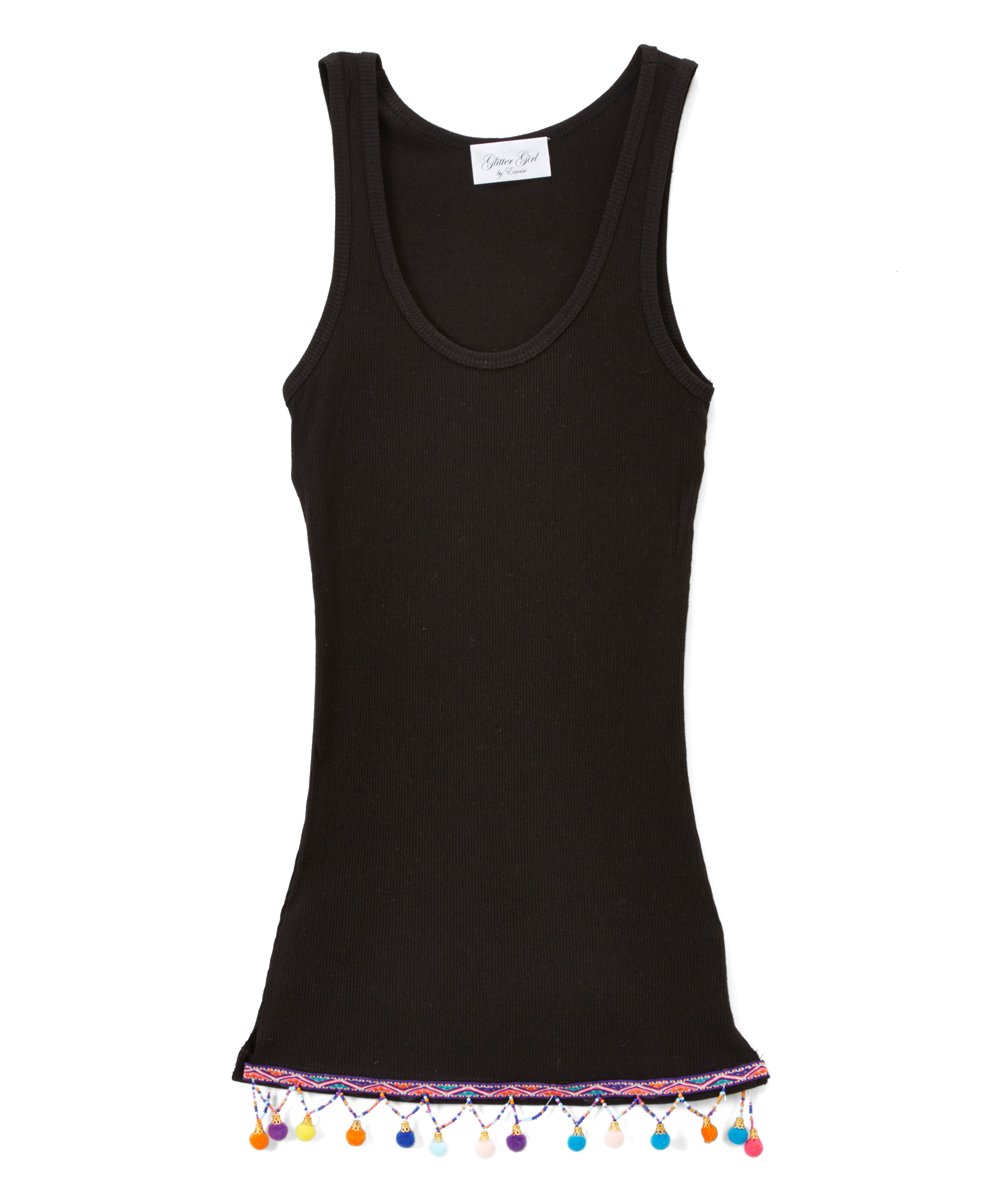 Girls Sleeveless Top - Pom Pom