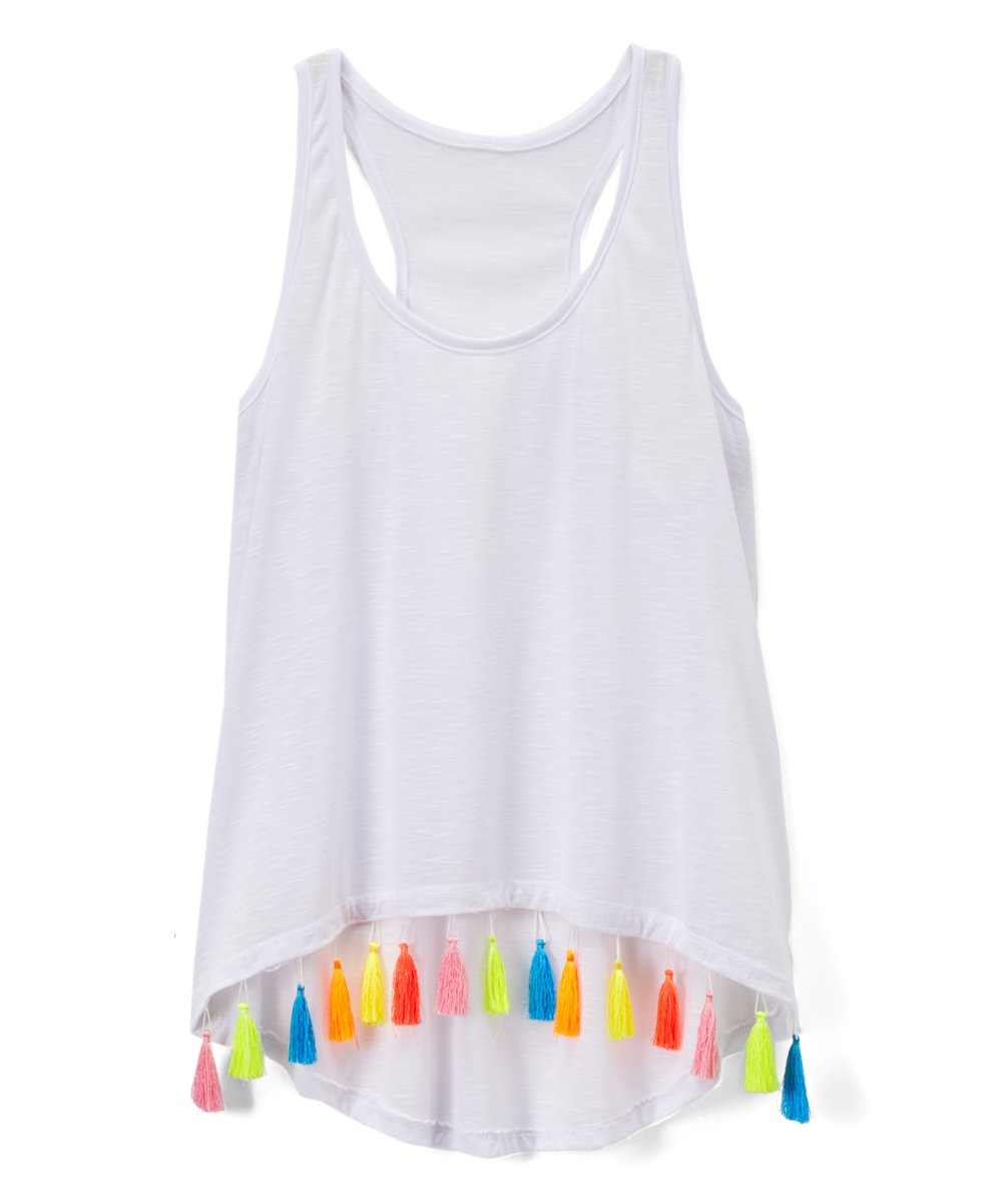 Girls Sleeveless Top - Fringe