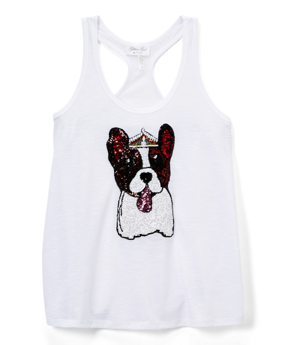 Girls Sleeveless Top - Crown Doggie