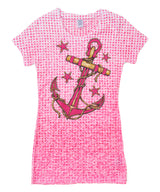Girls Top Short Sleeve - Anchor