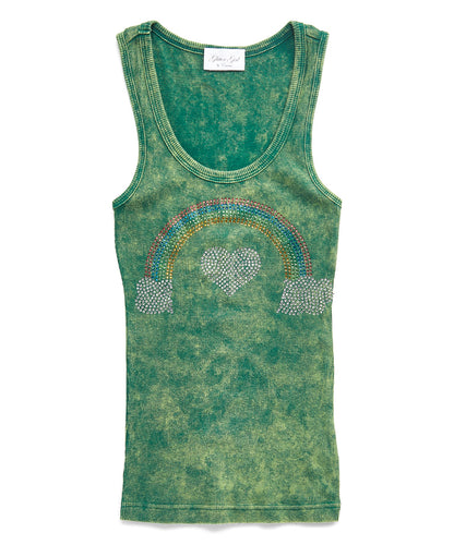 Girls Sleeveless Top -Rainbow