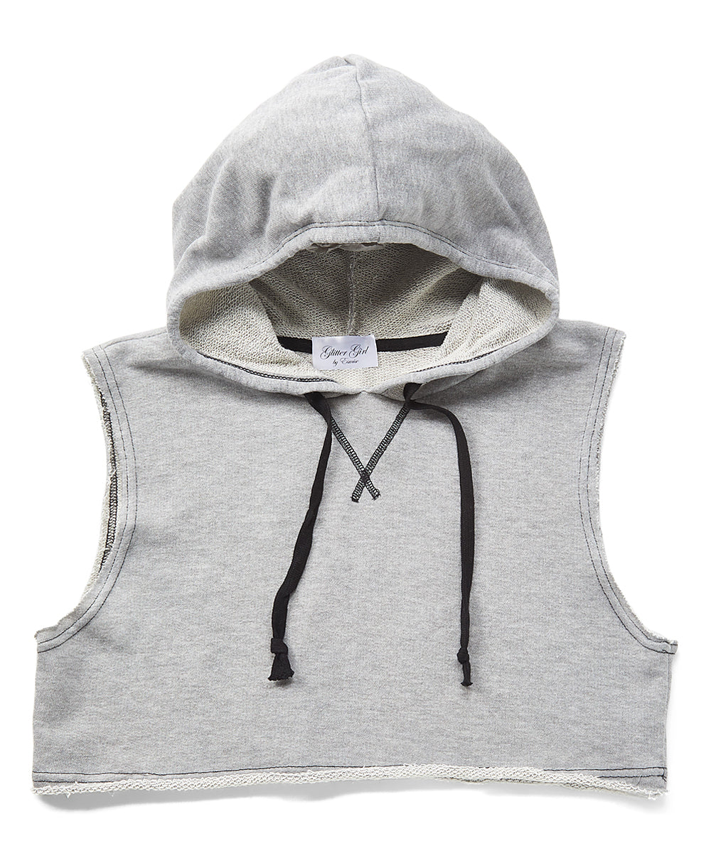 Junior Sleeveless Top-Hoodie