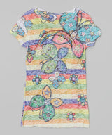 Girls Short Sleeve Top - Rainbow
