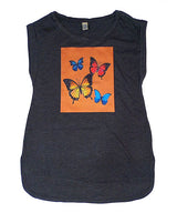 Girls Top Short Sleeve Butterfly Top