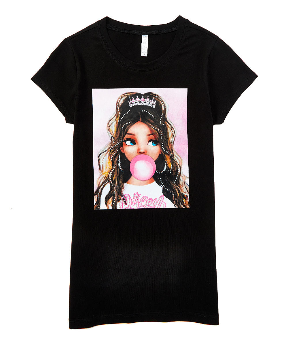 Junior & Girls Top Short Sleeve Bubblegum Girl Tee