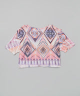 Girls Top Short Sleeve -Aztec