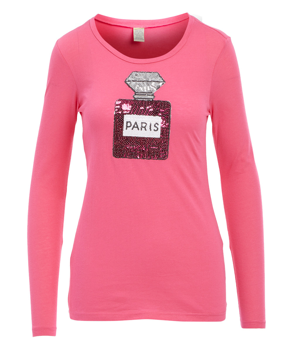 Girls Long Sleeve Top - Paris